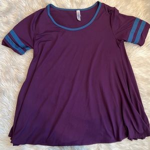 Lularoe small t shirt purple blue perfect
